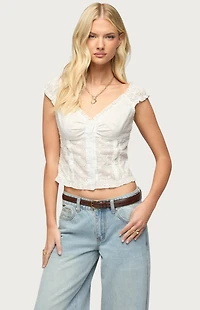 Edikted Dolsy Button Up Top