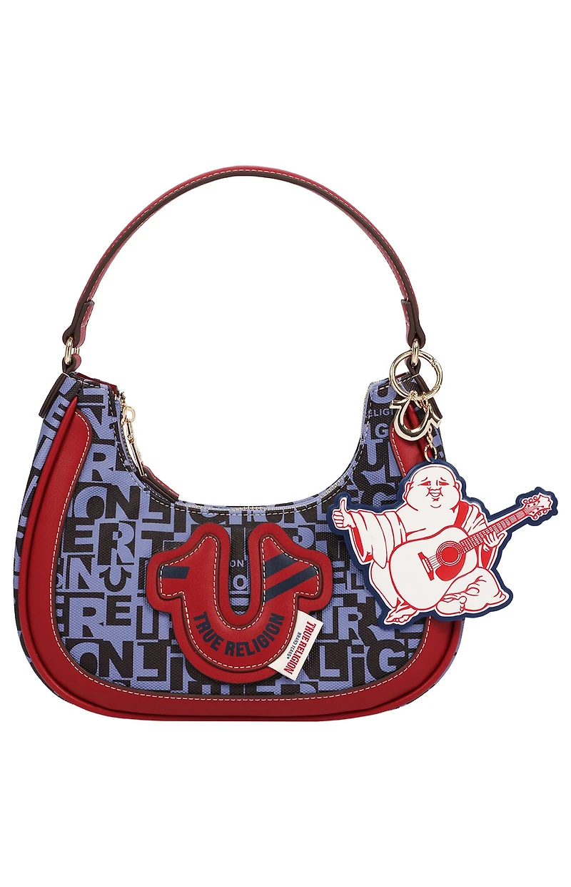 True Religion Graphic Horseshoe Hobo Bag
