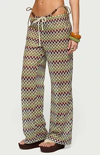 Edikted Mindee Zigzag Crochet Pants