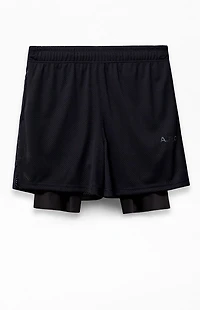 A.R.C. Active Black Mesh 2 1 Shorts