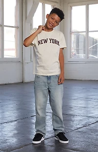 Pacsun Kids Straight Leg Jeans Light Blue Tint