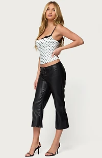 Edikted Polka Dot Layered Lacey Bra Corset