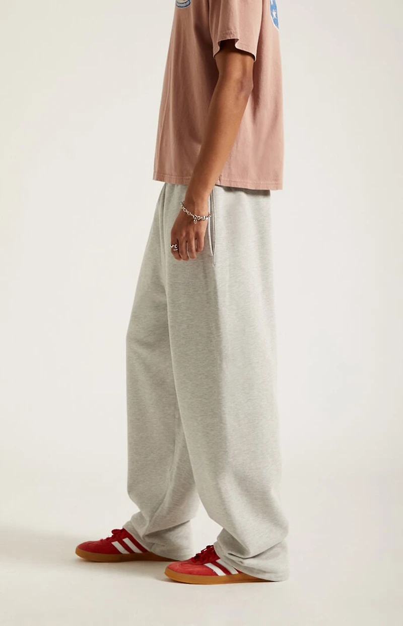Pacsun Heather Gray Fleece Extreme Baggy Sweatpants