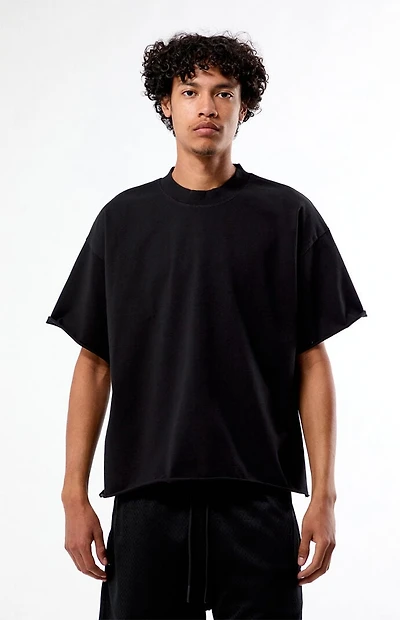 Pacsun Black Heavyweight Cropped T-Shirt