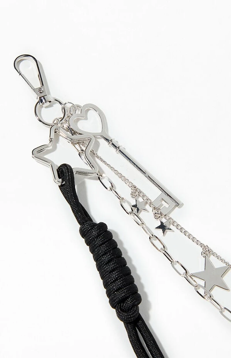 LA Hearts Star Slot Chainlink Bag Keychain