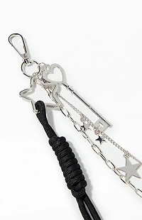 LA Hearts Star Slot Chainlink Bag Keychain