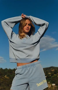 THE MAYFAIR GROUP Sunny Days Are Coming Henley Sweatshirt