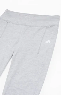 adidas Kids Pink Melange Flare Leg Pants