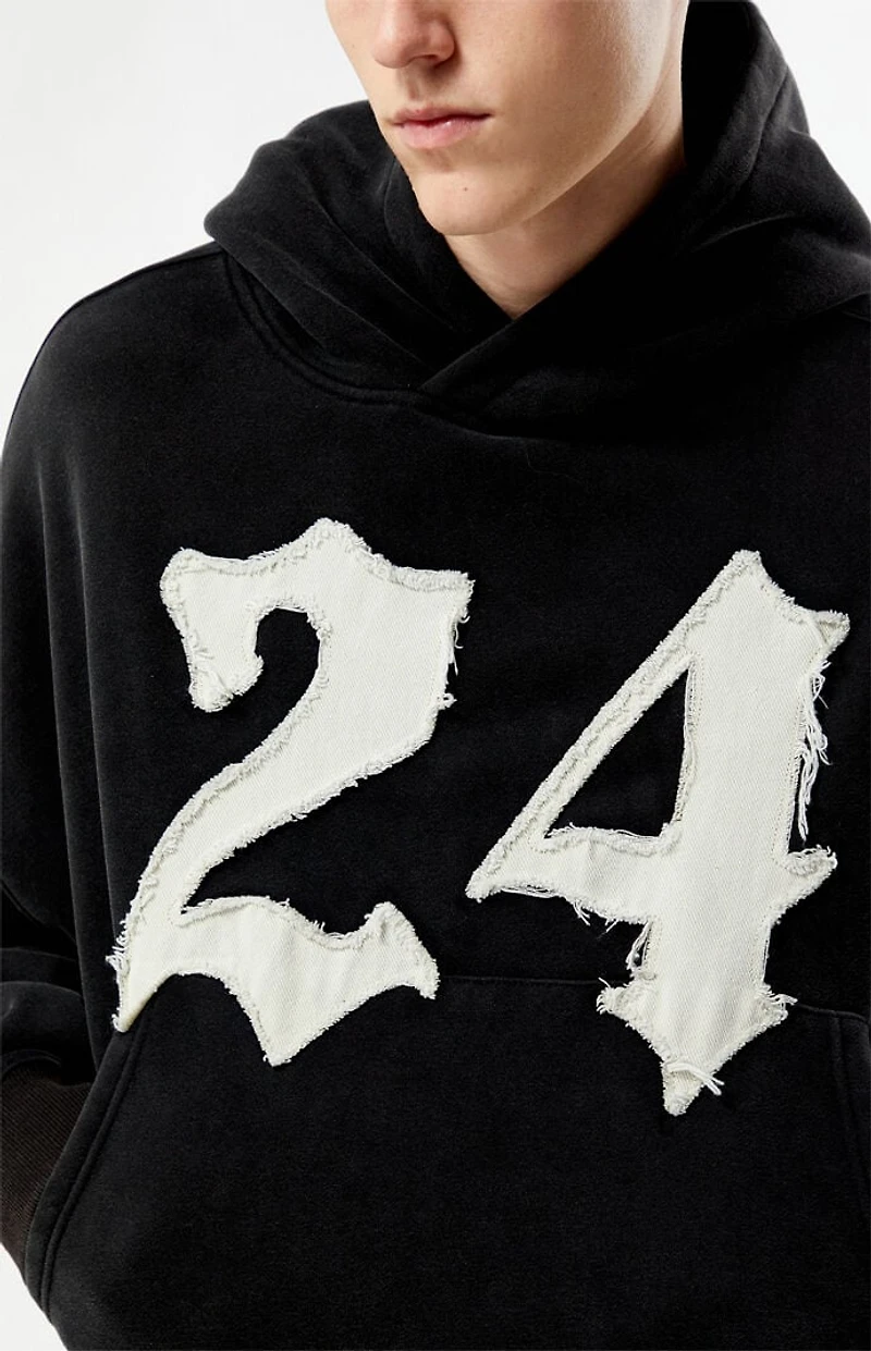 Pacsun 24 Raw Applique Cropped Hoodie