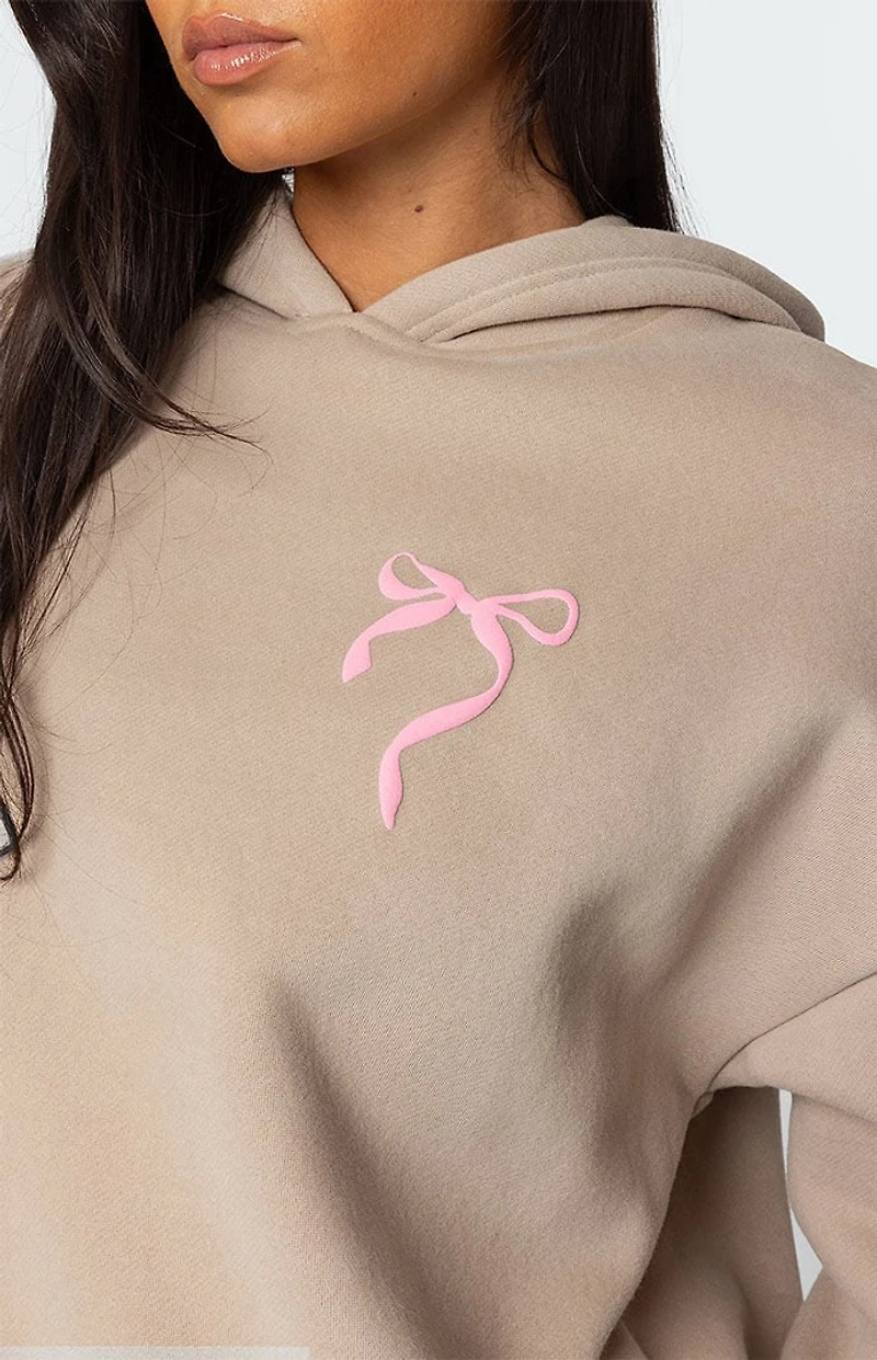 Edikted Sasha Bow Detail Hoodie