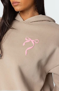 Edikted Sasha Bow Detail Hoodie