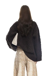 LIONESS Gigi Cable Knit Sweater