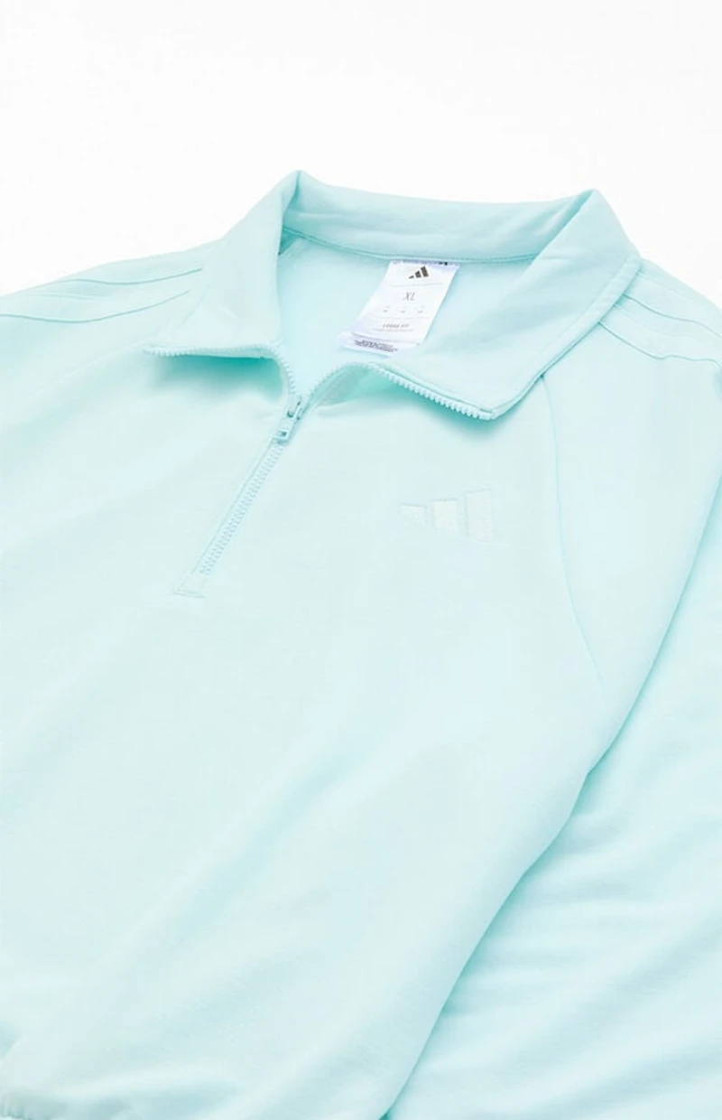 adidas Kids Mint Half Zip Pullover Sweatshirt