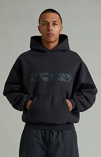 Fear of God ESSENTIALS Vintage Black '90s Fleece Hoodie