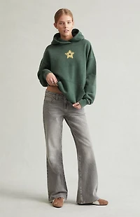 Pacsun Charlie Low Rise Baggy Bootcut Jeans Gray