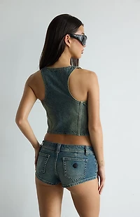 ABRAND 00 Zahli Low Rise Jean Micro Shorts