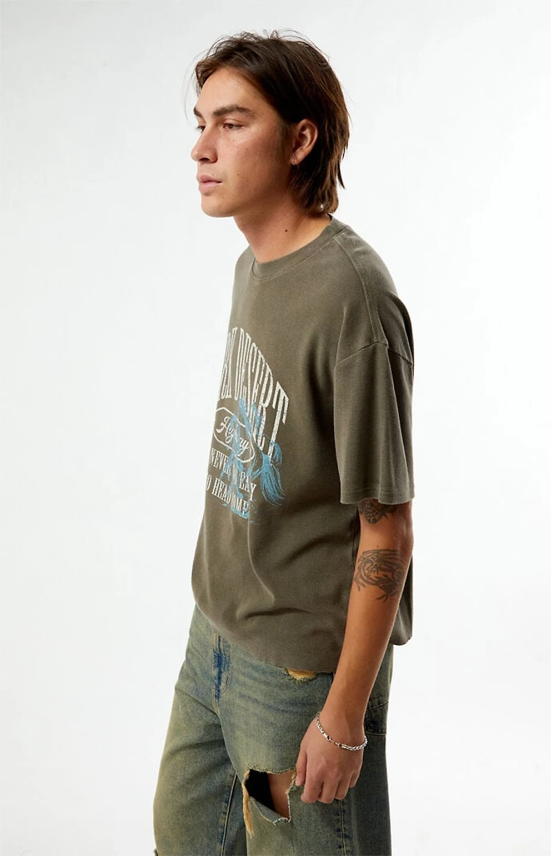 Pacsun Dark Desert Waffle Knit T-Shirt