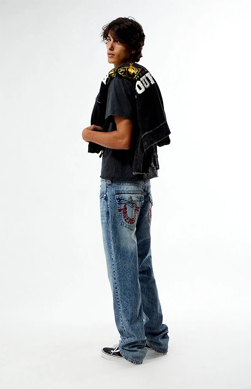 True Religion Ricky Warped Horseshoe Relaxed Straight Jeans