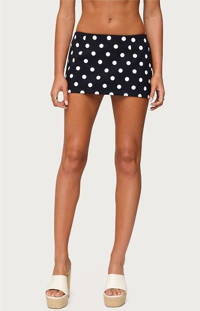 Edikted Noreen Polka Dot Mini Skort