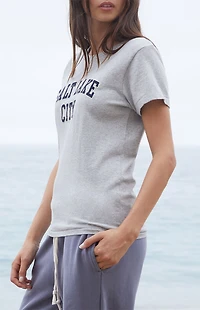 John Galt Silver Chloe Salt Lake City Embroidered T-Shirt