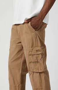 Pacsun Tan Ripstop Baggy Cargo Pants