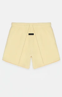 Fear of God ESSENTIALS Garden Yellow Polar Fleece Sweat Shorts