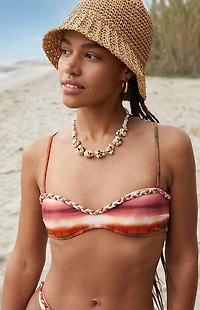 Pacsun Multi Melea Braided Bralette Bikini Top