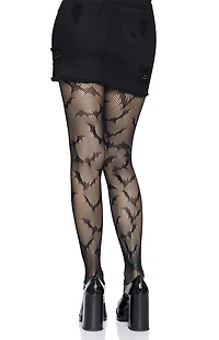 Leg Avenue Costume Bat Fishnet Tights