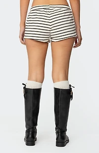 Edikted Jordyn Striped Drawstring Shorts