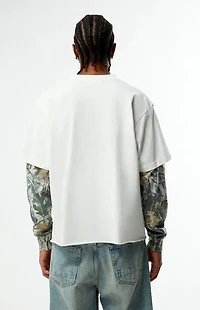Pacsun 444 Camo Cropped 2fer Long Sleeve T-Shirt
