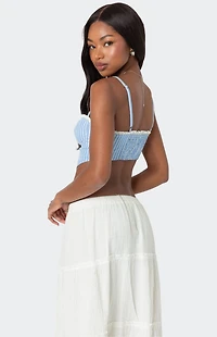 Edikted Puckered Triangle Corset