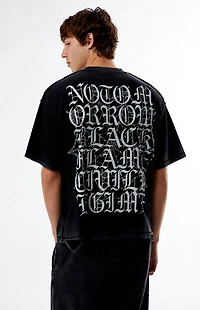 No Tomorrow x Civil Active Pain Ripped Oversized T-Shirt