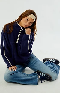 Rhythm Camp Half Zip Sherpa Pullover Sweatshirt