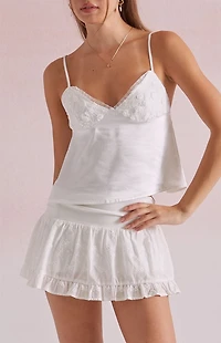 Beverly and Beck Arabella Satin Tie Back Tank Top