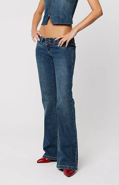 ABRAND 00 Andy Super Low Kick Flare Jeans