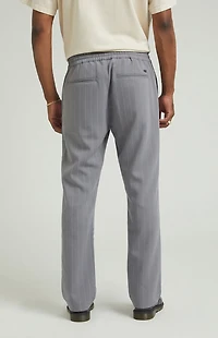 Pacsun Charcoal Pinstripe Liam Straight Trousers