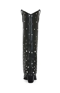 AZALEA WANG Women's Madlock Faux Leather Western Boots