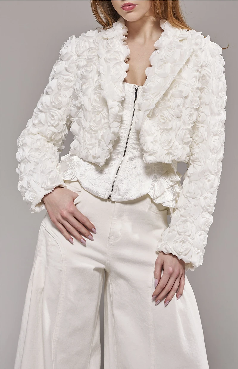 AZALEA WANG Rosette Blazer