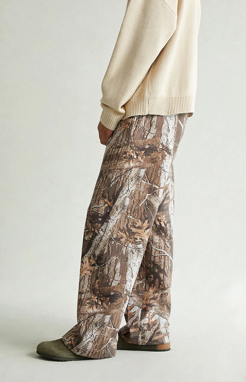 Pacsun Camo Fleece Extreme Baggy Sweatpants
