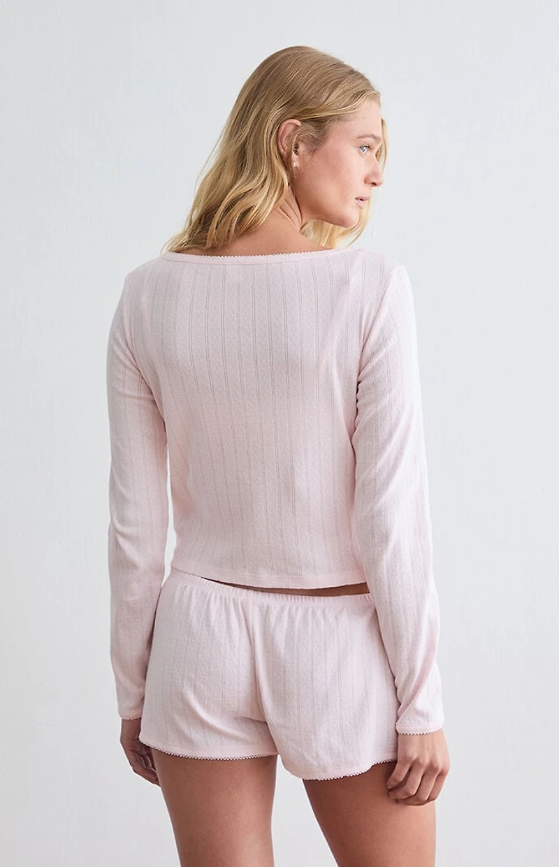 PS GOODNIGHT Pointelle Pajama Cardigan