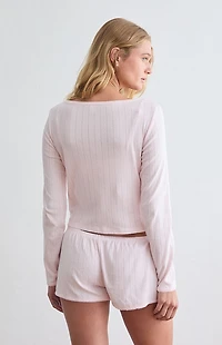 PS GOODNIGHT Pointelle Pajama Cardigan