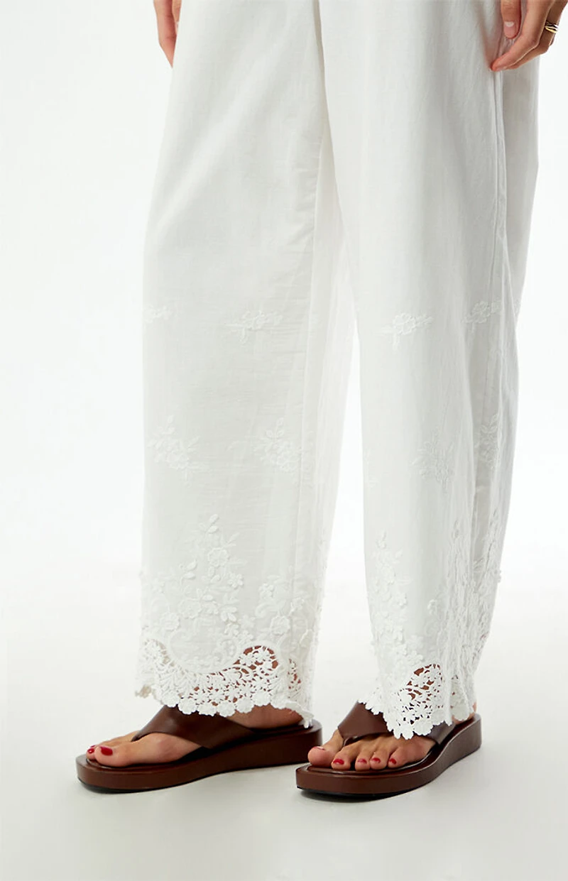 WEWOREWHAT Tie Waist Pants