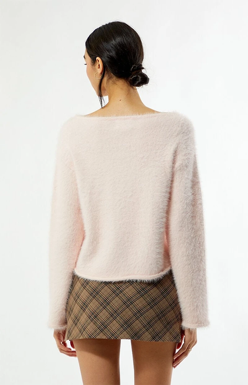 Beverly and Beck Lola Fuzzy Knit Sweater