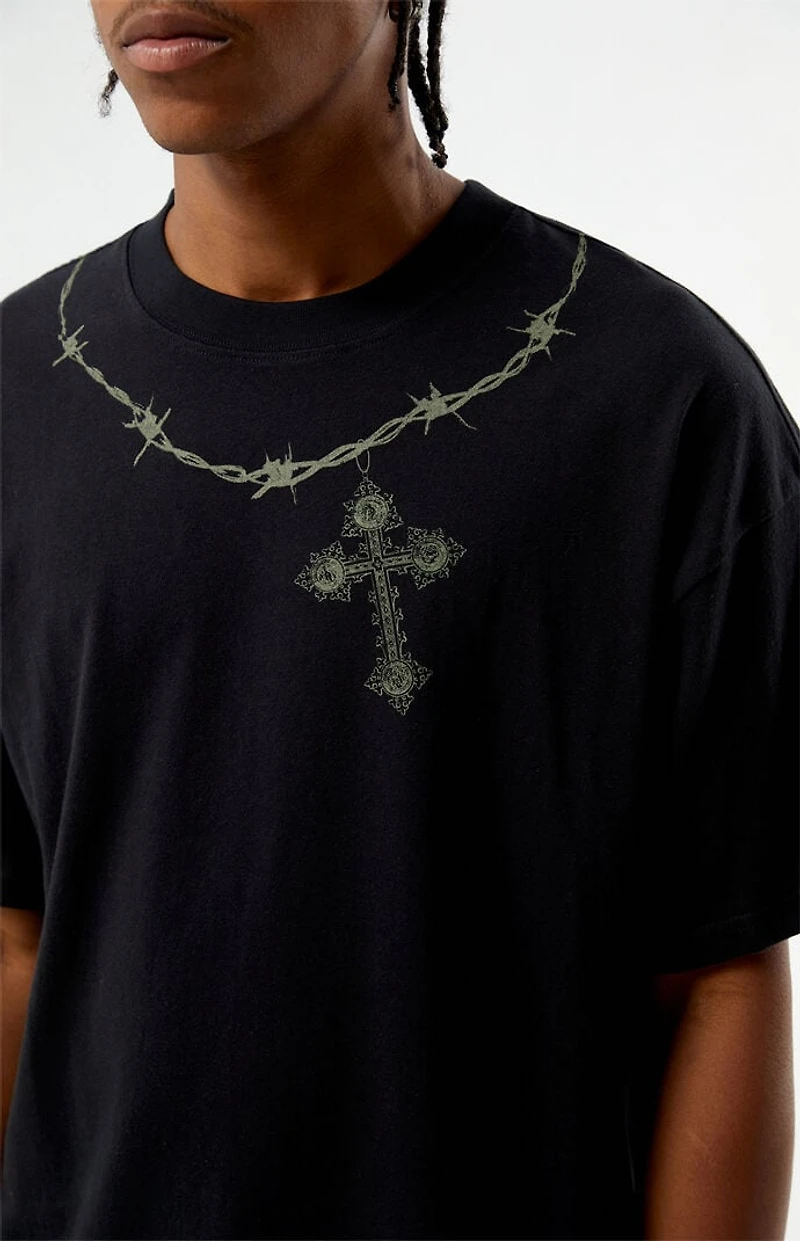 Pacsun Barbed Cross Reverse T-Shirt