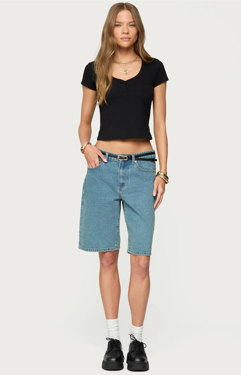 Edikted Katerina Henley T-Shirt