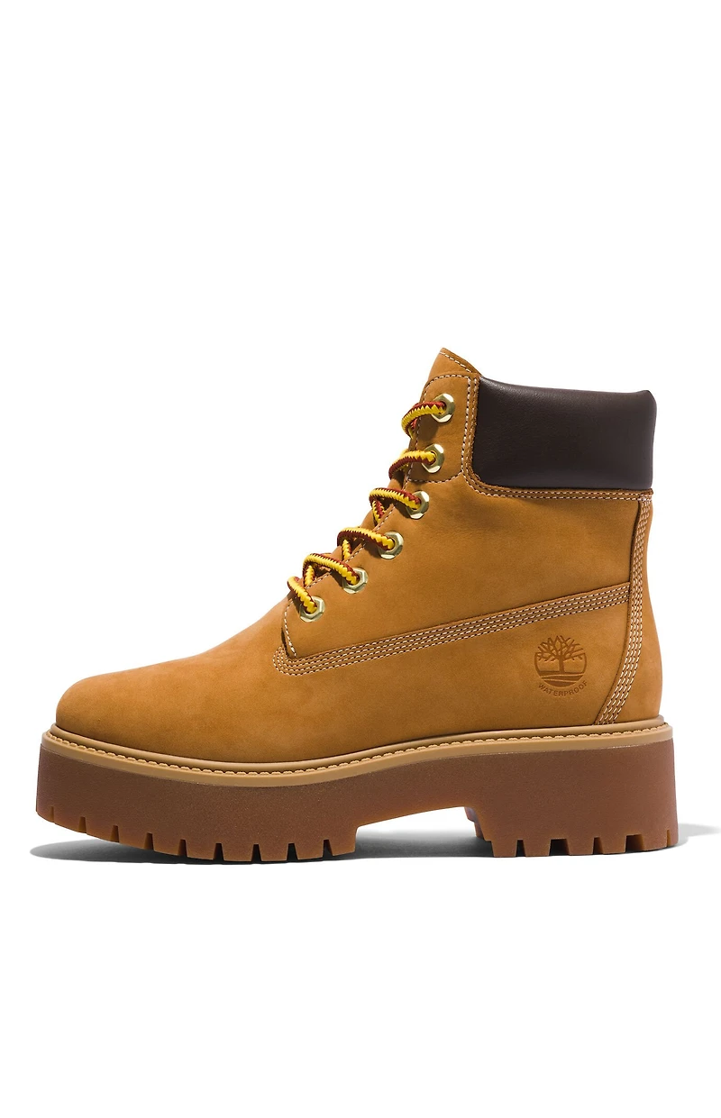 Timberland Women's Wheat Stone Street 6inch Lace-Up Waterproof Boots