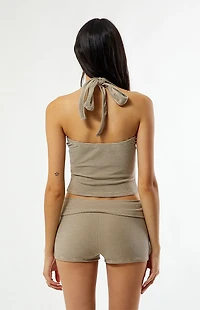 Your Favorite Striped Knit Fold-Over Shorts