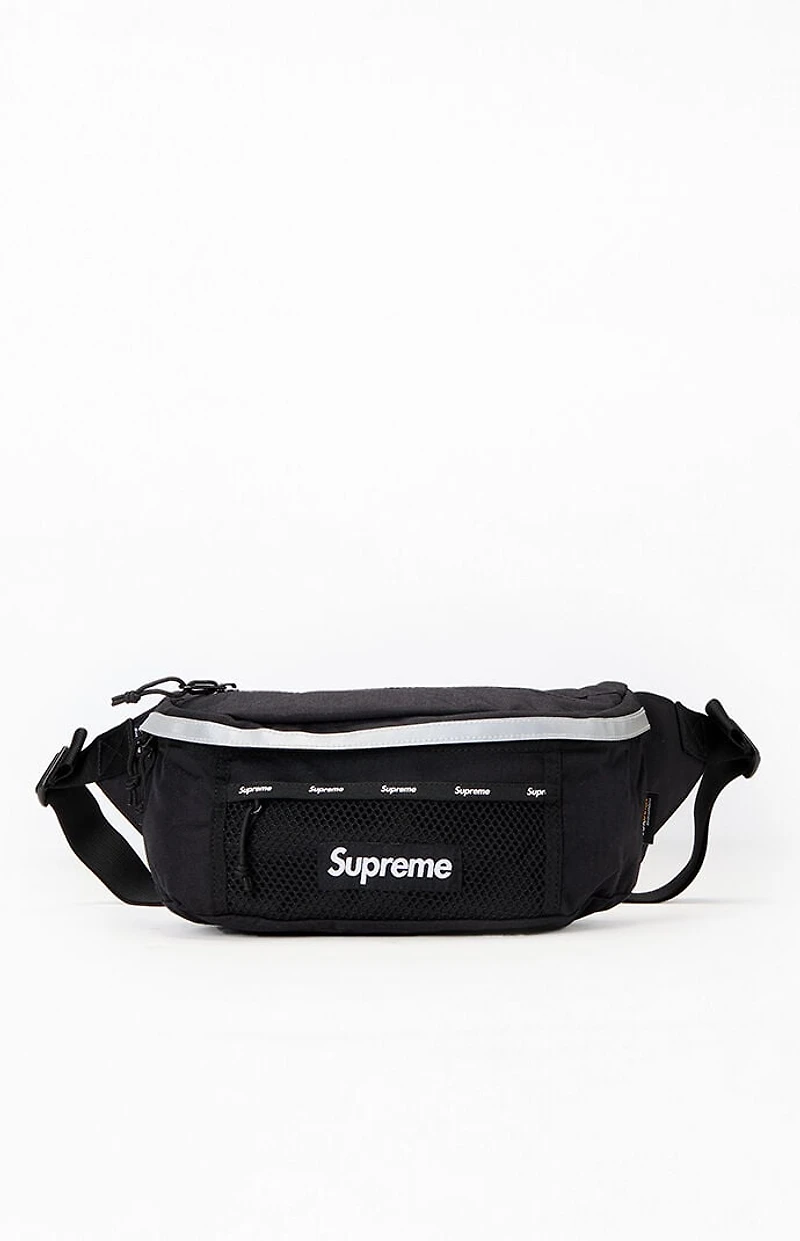 Supreme Black Waist Sling Bag