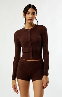 Beverly and Beck Claudette Knit Micro Shorts