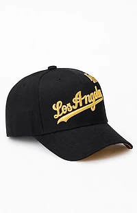Mitchell & Ness MLB LA Dodgers Gold Pin Pro Snapback Hat